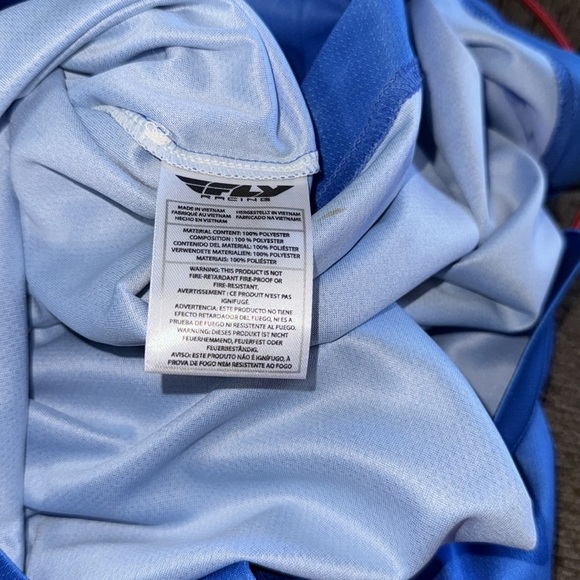 FLY Racing. Men’s  Blue and White Shirt - Picture 7 of 7